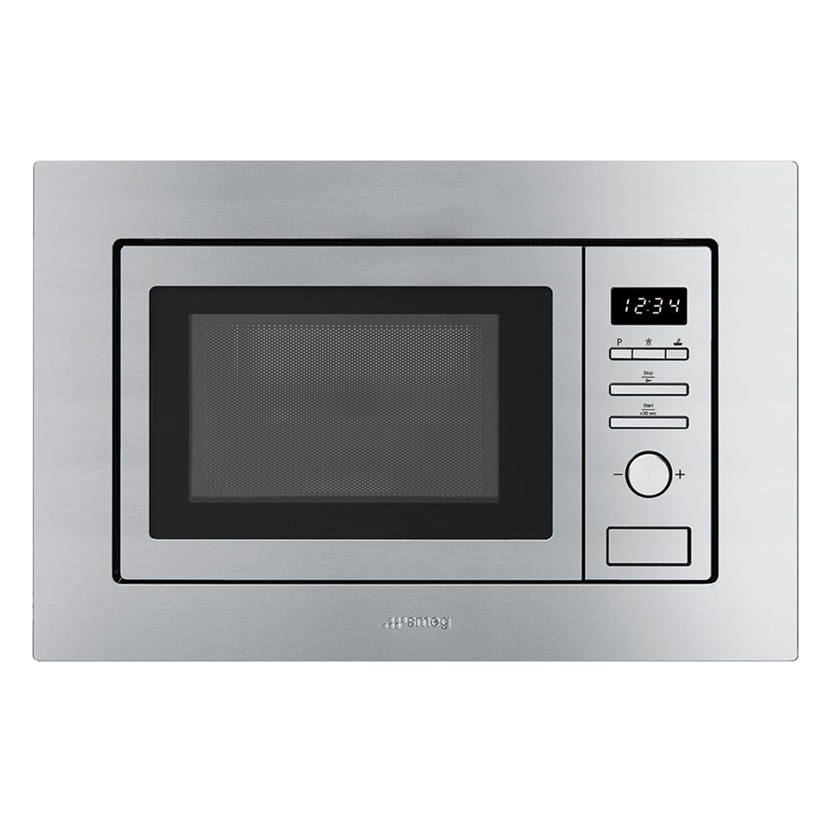 Smeg FMI017X, Built In Microwave With Grill - Stainless Steel